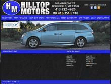 Tablet Screenshot of hilltopqualitycars.net